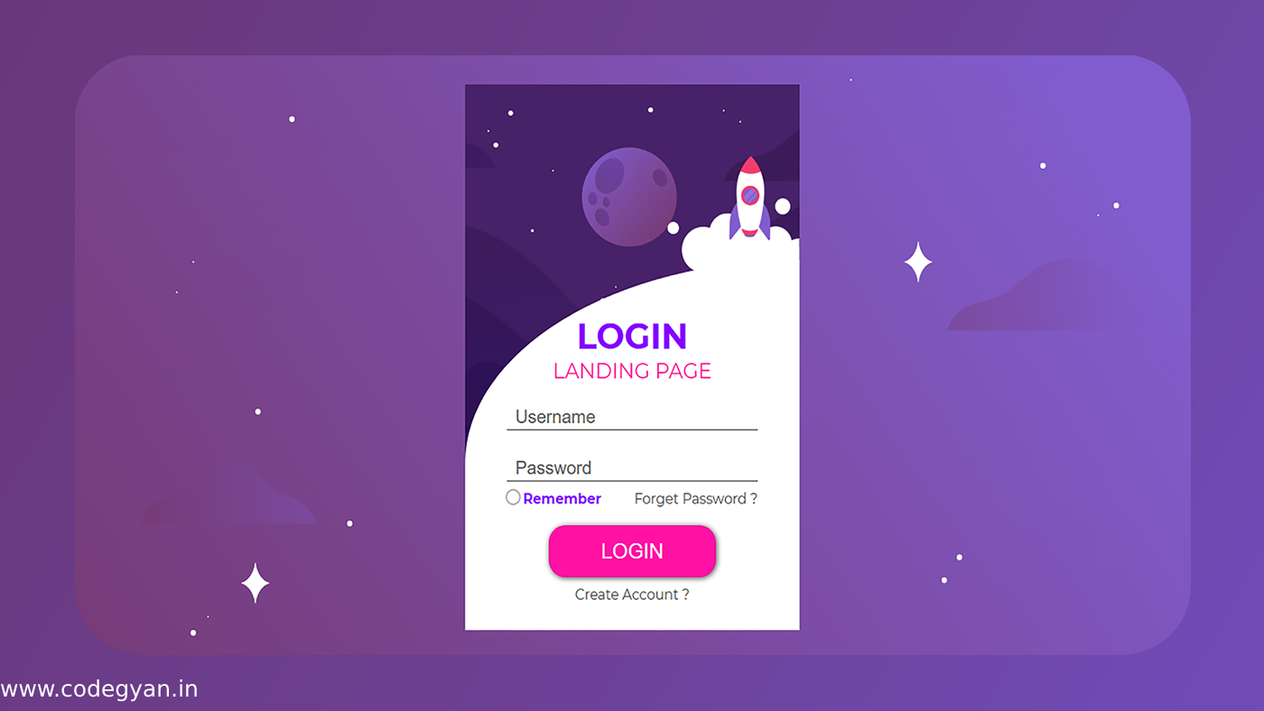 Animated Login Form Using Only HTML CSS SignIn Form Design