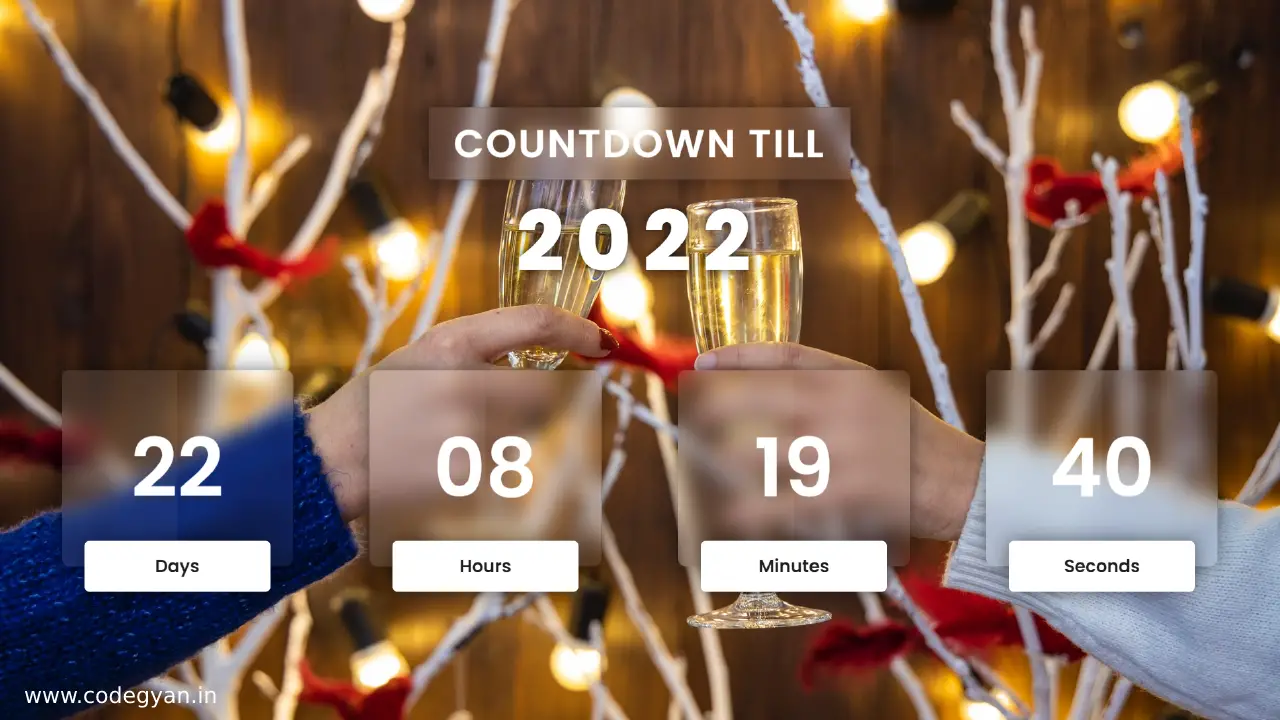 How To Create New Year Countdown using HTML & Javascript