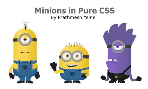 Create Animated Minions Using HTML & CSS