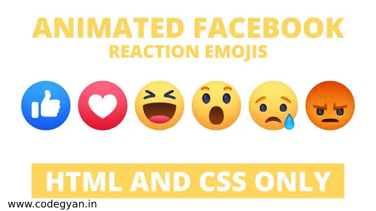 Facebook Wow Reaction Emoji in HTML & CSS
